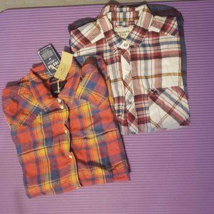 Abercrombie and American Eagle Plaid Shirt Bundle